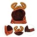 Milisten Antler Dog Hat Adorable Reindeer Costume Accessory for Pets for Christmas Parties and Holiday Photo Shoots Soft and Lightweight Design for Comfort