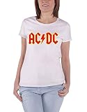 ACDC ACDCTSP02LW Camiseta, Blanco, XL para Mujer