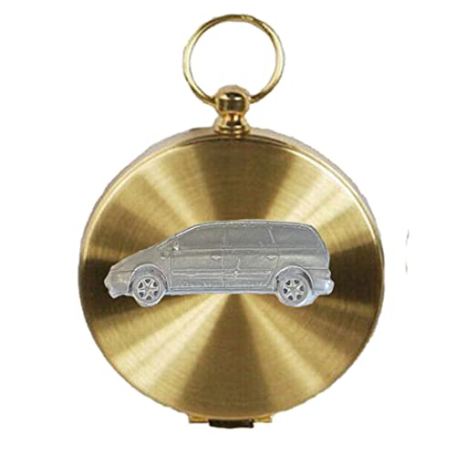 Idéal pour la randonnée boussole dorée et mini van effet étain 3D Réf B2