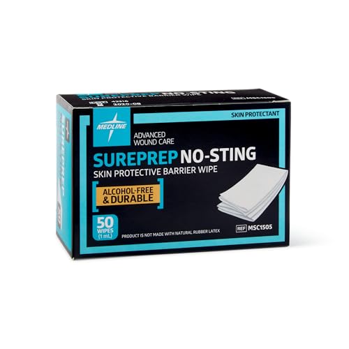 Sureprep Medline lingette protectrice peau sensible protège de l'adhésif médical - 2