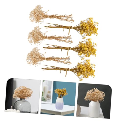 6 Flores artificiales secas mini ramos decorativos miniatura 4