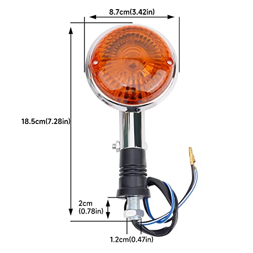 AHL Turn Signal Indicator Light Compatible with:Yamaha V Star 650 1998-2004/Virago 1000 1984-1985/Virago 1100 1986 1987 1988-1999/Virago 250 1995 1996 1997 1998 1999 2000 2001 2002 2003 2004 2005 2006 by AHL - Image 7