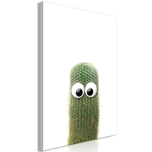 artgeist Acoustic Canvas Wall Art Print Cactus 24x35 in - 1pcs Picture with Acoustic Foam Sound Print Artwork Room Acoustics Soundproofing b-A-0400-b-a