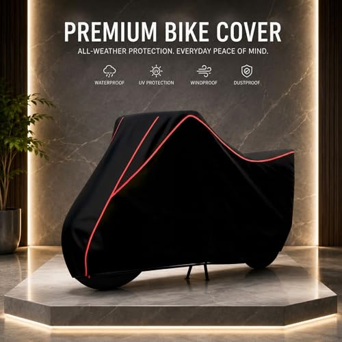 Image of My NEW Covers 100% Water Resistance Apache RTR 160 Bike Cover | Taffeta Body Cover for Rain & Sun | UV Protection, Dustproof, Scratch Resistant, Windproof, Heat Resistant, Vehicle Specific Fit