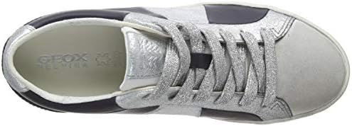 Geox Women's Low-Top Sneakers, (Navy/Silver C0673), 10.5 | Image 4
