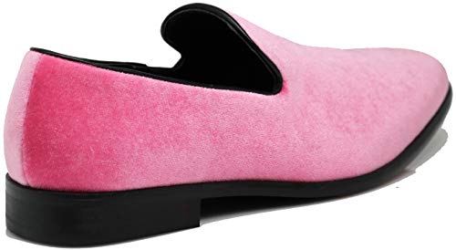 SPT03 Men's Vintage Plain Velvet Dress Loafers Slip On Shoes Classic Tuxedo Dress Shoes4