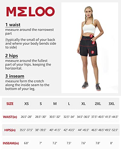 Meloo Women's Hiking Cargo Shorts - Stretch Golf Active Shorts Outdoor Summer Climbing Pockets Water Resistant Black Size L #TOP6