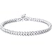 Women's Korean Popular 925 Sterling Silver Plated Pearl Type Beads Chain Bracelet Bangle