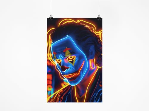 Affiche Le Joker fait de néons : le cadeau idéal sous forme de tableau d'art mural original