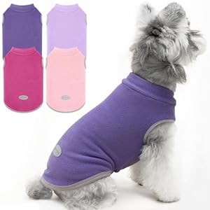XPUDAC 4 Pieces Fleece Dog Sweaters...