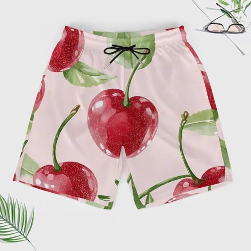 Pantalones cortos de playa con estampado de cerezas ideales para tus tardes de piscina 3