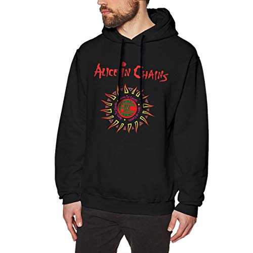 Alice in Chains Men's Hoodie Hooded Sweatshirt Black