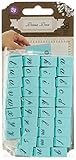 Prima Marketing PPAS-60843 Press Alphabet Stamp Set, 0.25-Inch, Characters No.1