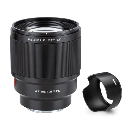 Viltrox AF 85mm F1.8 Mark II Full Frame Lens For Sony E-Mount, STM Telephoto Lens for Sony E-Mount Camera A6000-6700 ZV-E10 FX30 FX3 A7C A7RII A7SIII A7III A7RIII A7IV A7RIV A7RV A9 A1 ZVE1 A7CR A7CII