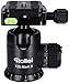 Produktbild Rollei T2S Mark II - professioneller 360 Grad Kamera Stativ Kugelkopf mit Friktion, 15KG Tragkraft, Skalierung für Panorama Aufnahmen und 2 Wasserwaagen, Arca Swiss kompatibler Schnellwechselplatte
