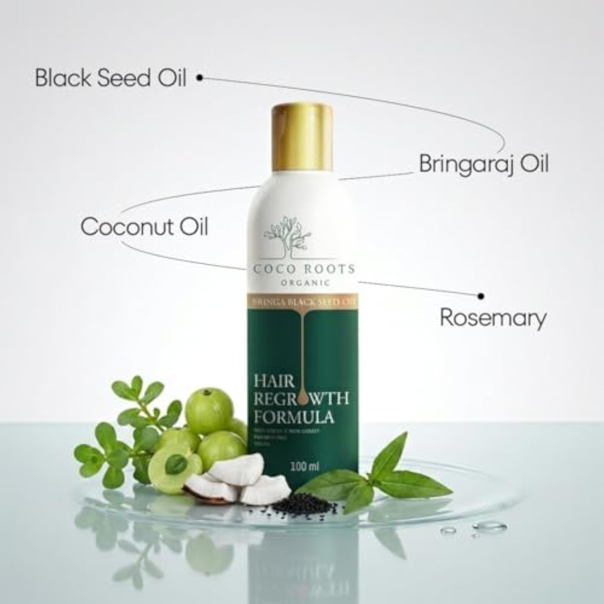 Bringa Black Seed Hair Oil with Coconut Oil, 100ml