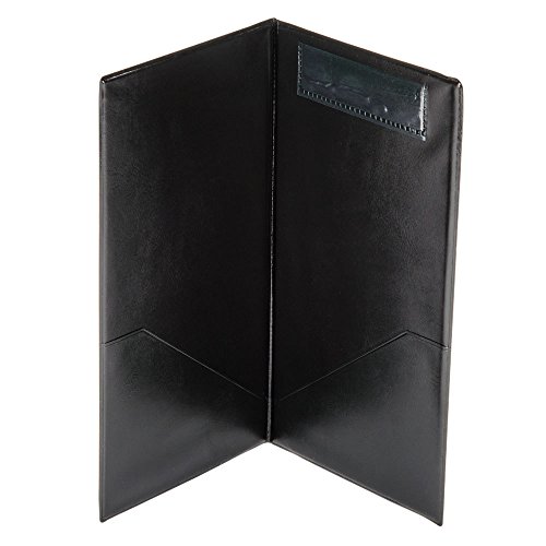 NEW Restaurant Waitstaff Waiter Waitress Double Panel Check Holder (Black) 5.5\"x10\"