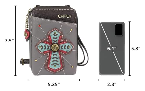 Image of CHALA Wallet Crossbody Cell Phone Purse - Women Faux Leather Multicolor Handbag with Adjustable Strap