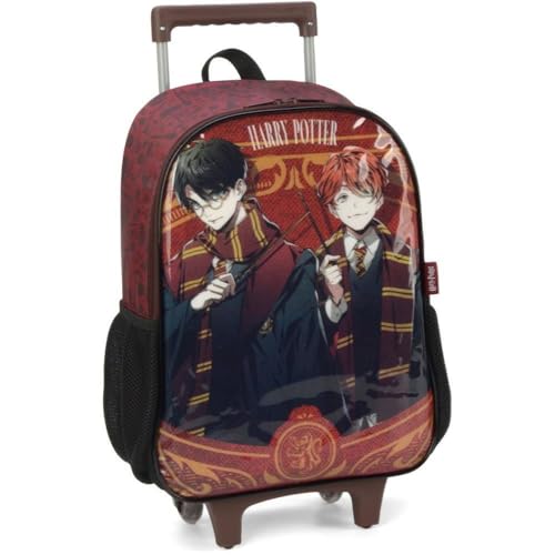 Mochila Infantil Com Rodinha Harry Potter G Vinho 107051