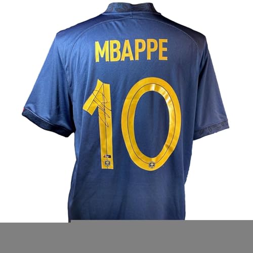 Kylian Mbappé Autographed 2022 France Nike Jersey Panini Authentic COA Navy - Autographed College Jerseys