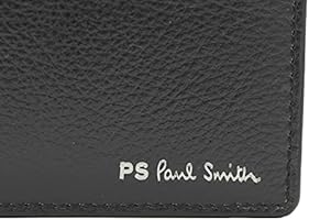 PS ポールスミス 二つ折り財布 M2A-6600-APSSTR 黒 牛革 スリム PS Paul Smith ピーエス ポールスミス PS Smith 二つ折りカード