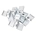25pcs Saddle Clips for Grating, Galvanized Steel Grating Support for Industrial Flooring Drainage Systems Mezzanines Walkways Stair Treads 2.6x1.1in