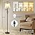 GyroVu 3 Color Temperature LED Floor lamp, Traditional 350° Adjustable Swing Arm Floor Lamp Vintage Pole lamp Farmhouse Lamp for Living Rooms & Offices, Rustic Standing Lamp for Bedroom Reading