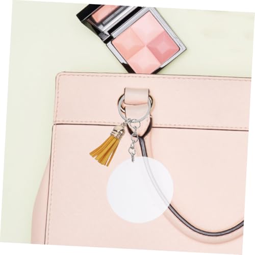 Porte-clés ronds en acrylique transparent rigide pour éviter les rayures - 6