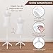 HOMBOUR Female Mannequin Body, Sewing Mannequin Torso Dress Form, Adjustable Mannequin with Stand for Display Dressmaker (White)