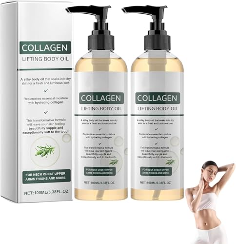 Collagen Oil Collagen Oil for Skin Tightening 2026 Magic Firming Body Oil for Firming Moisturizes & Smoother Skin Massage Oils for Legs & Full Body (2Pcs)