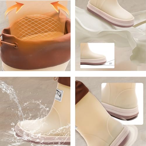 IWIHMIV Girls Rain Boots Rainboots for Toddlers Girls Toddler Rain Boots Kids Rain Boots Waterproof Rubber Boots for Girls And Boys4