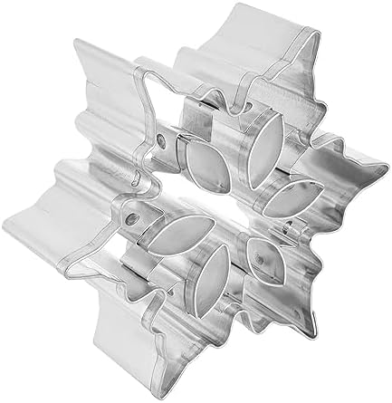 R&M Snowflake Cookie Cutter with Cutouts 3" – Silver Baking Tool for Cookies, Fondant & Crafts image 5