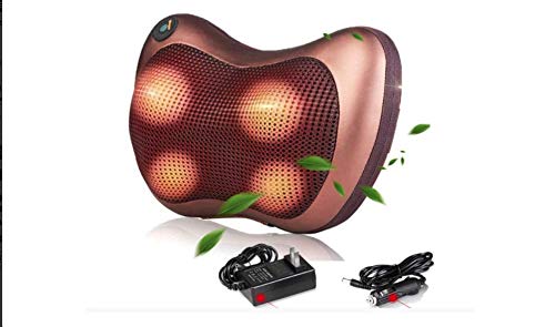 Massaggiatore per collo e schiena Cuscino per massaggio shiatsu con calore,Cuscino per massaggio shiatsu con massaggio profondo del tessuto per impastare,per collo spalle gambe,casa e ufficio