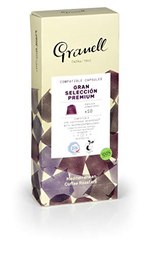 Granell Cafés · 1940 - Daily Blends - Espresso Gran Selección | Capsulas Compatibles Nespresso 100% Café Arabica - 10 Cápsulas de Café Compostables