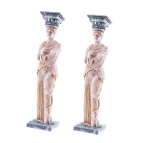 iplusmile Statues Décoratives De Déesse D'aquarium en Résine, Lot De 2, Taille Moyenne, pour Décoration D'aquarium d'eau Douce Et Salée, Ornement Aquatique pour Amateurs D'aquariophilie