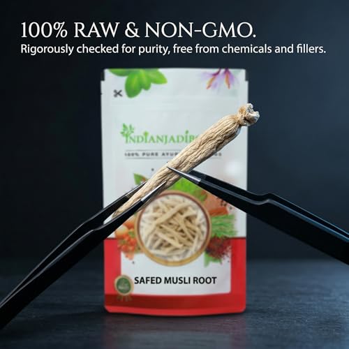 Image of IndianJadiBooti Elite Performance Bundle: Safed Musli Root & Ginseng Root - For Peak Physical Energy, Hormonal Support & Systemic Rejuvenation - [Insert Total Weight]