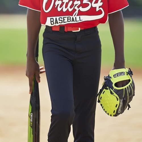 Ortiz34 Homerun Kids Tee Ball Set- David Ortiz 3-in-1 Aluminum Baseball Bat, Baseball, & Youth Baseball Glove Bundle (Made for Youth/Kids) (Volt) - Thumbnail 6