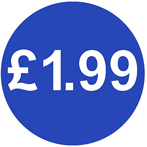30mm Price Stickers Pack of 500 - Bright Blue - £1.99
