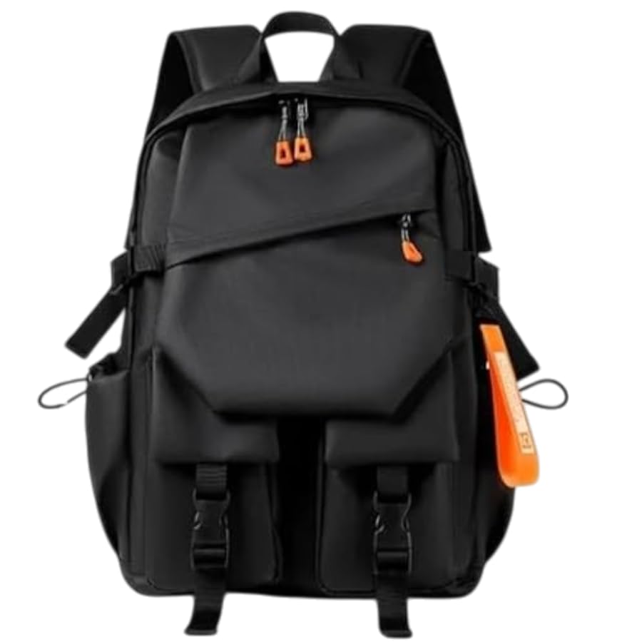 Mochila Notebook Imperme?vel Bolsa Escolar Executiva Refor?ada Grande Emborrachada (Modelo 3 - Preta)