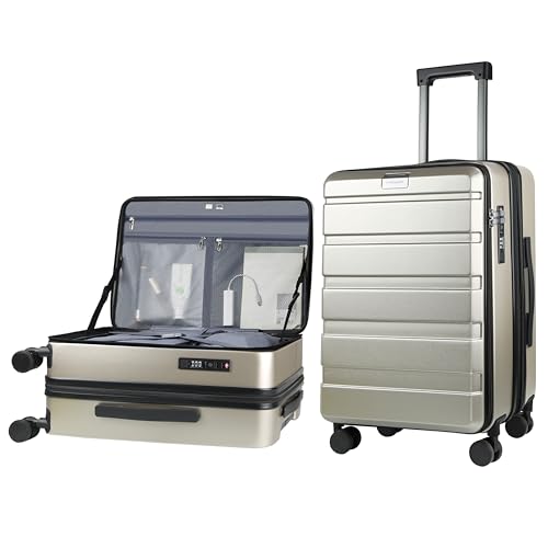KROSER 20-Inch Carry-On Spinner Luggage with TSA Lock & USB