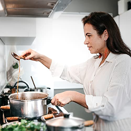 Retoo 12-teilig Topfset aus Edelstahl, Kochgeschirr, Spülmaschinengeeignet und Backofengeeignet, Töpfe mit Glasdeckel, 12er Kochtopf Set mit Durchmesser 16, 18, 20, 21.8, 24, 24, Silber – Bild 4