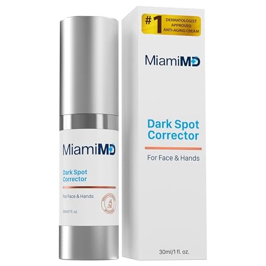 MiamiMD Dark Spot Corrector For Face, Body & Hands - Anti Aging Cream & Age Spot Remover For All Skin Types - Paraben Free, Fragrance Free, Cruelty Free - Best Results In 60-90 Days - 30 ml