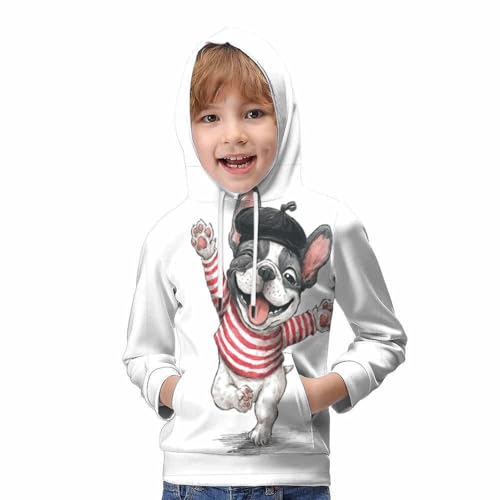 Chien pulls capuche imprimé 3D finitions soignées pull durable - 5