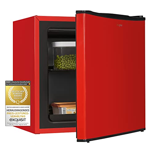 Exquisit Mini-Gefrierschrank GB40-150E rot PV | Mini Gefrierschrank klein 31 L Volumen | 4 Sterne | Tiefkühlschrank klein & kompakt Exquisit Mini-Gefrierschrank GB40-150E rot PV | Mini Gefrierschrank klein 31 L Volumen | 4 Sterne | Tiefkühlschrank klein & kompakt