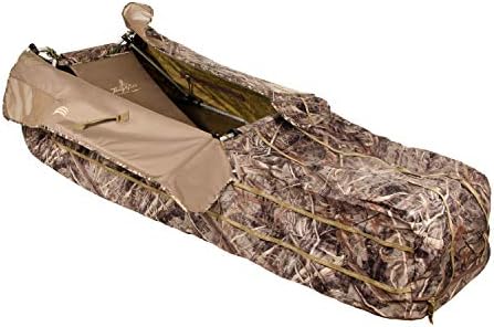 The Landing Zone Blind - 85" Long 36" Wide 17" Tall - 16 lbs - 600D Polyester Material - Realtree Max5. Great Standard Layout.