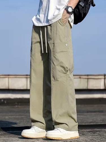 Image of Lymio Cargo for Men || Cotton Cargo Pant || Drawstring Waist Pant (Also Available in Plus Sizes) (145-148)