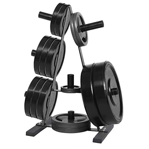 Olympic Weight Plate Ack Free Weight Stand Metal Steel Home Workout Dumbbell Ack Storage Stand Black Weight Holder Tree A Frame Weight Plate Tree For Home Gym Office #TOP6