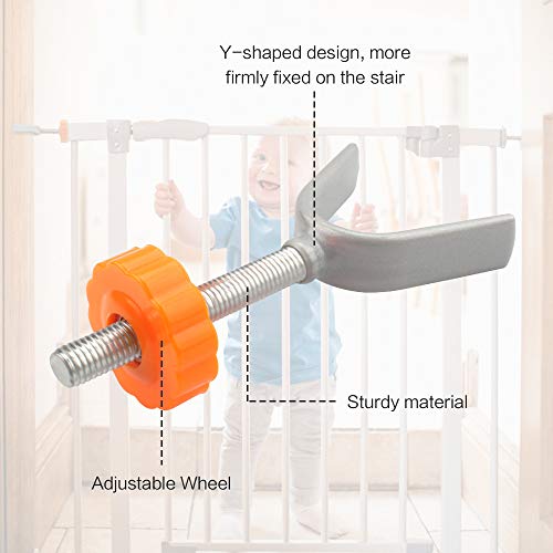 Druckschrauben Kindergitter,4pcs Y-Spindel Treppenschutzgitter Schrauben Ersatzschraube Treppengitter Druckschrauben Babygitter Schrauben Kit für Treppengitter（M10）