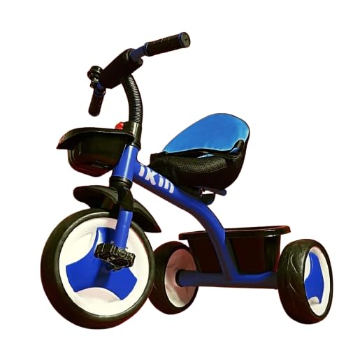 Kids Cycle for 2–5 Years Boy & Girl/Tricycle with Wheels, Bell & Basket/Baby Cycle, 3-Point Safety Belt (Blue)-image-30