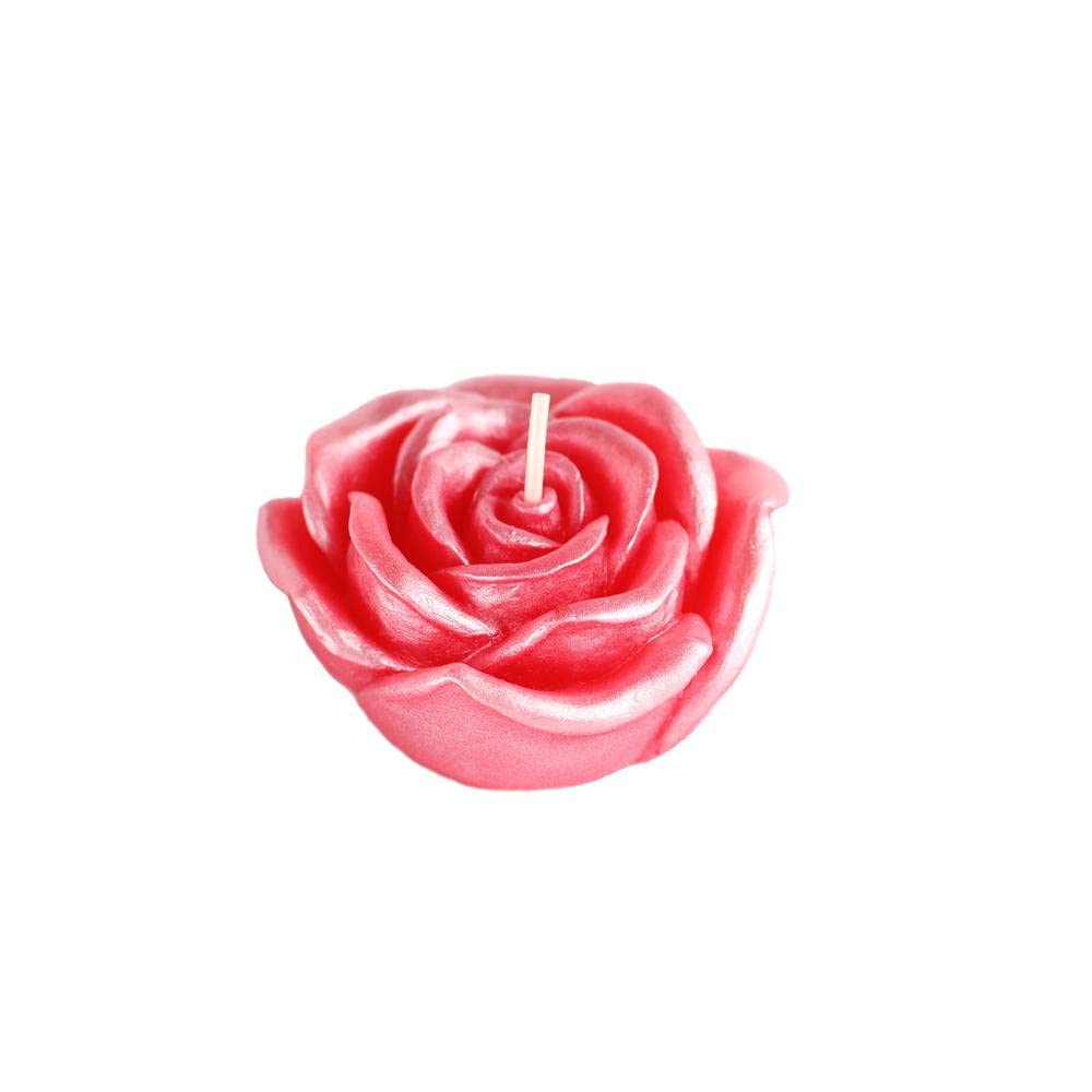 CFZ-074-0 3 in. Rose Floating Candles, Red - 12 Piece per Box